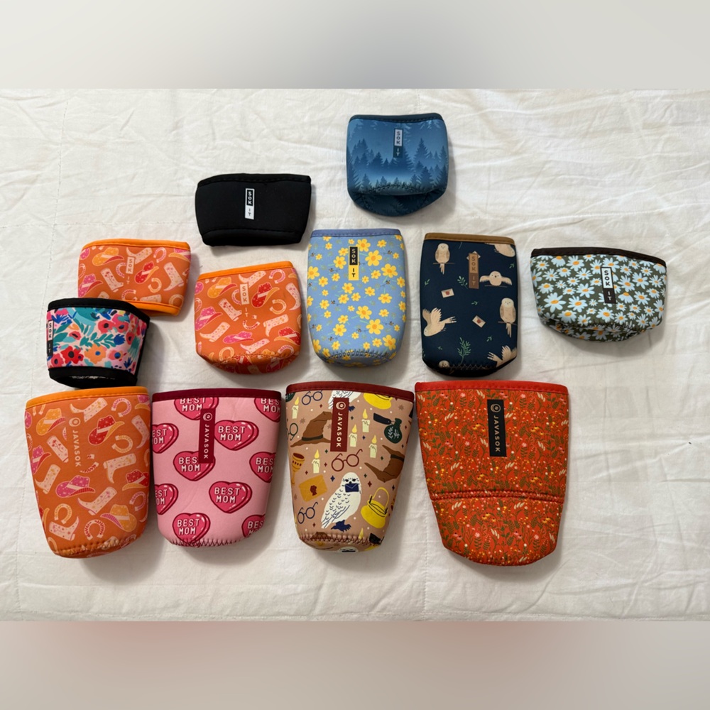 Neoprene Coffee Pouch Set - Assorted Designs